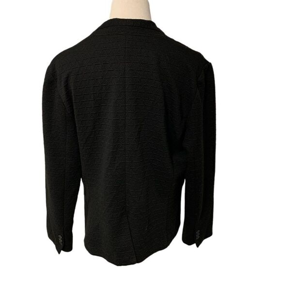 Fenn Wright Manson Black Textured Blazer Sz XL - Picture 2 of 6